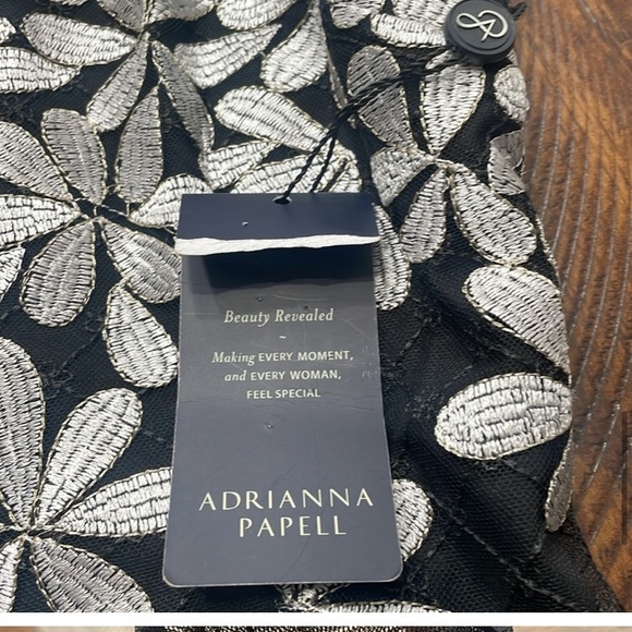 ADRIANNA PAPELL Laticce Embroidered Sheathe Dress - Picture 8 of 13